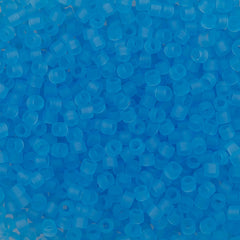 Miyuki Delica Seed Bead 11/0 Matte Transparent Aqua 2-inch Tube DB747