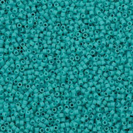 Miyuki Delica Seed Bead 11/0 Matte Turquoise 2-inch Tube DB759