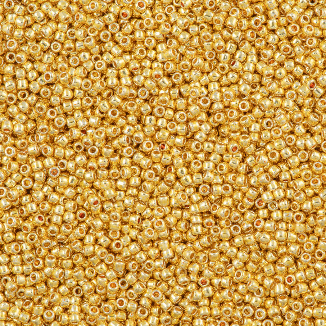 Crystal Gold Lined FROSTED TOHO Round 11/0 Japanese Seed Beads 15 gram –  Royal Metals Jewelry Supply