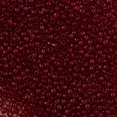 Toho Round Seed Bead 11/0 Transparent Dark Garnet 2.5-inch Tube (5D)