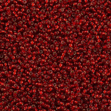 Miyuki Round Seed Bead 8/0 Silver Lined Ruby 22g Tube (11)