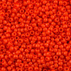 Toho Round Seed Bead 8/0 Opaque Orange (50)