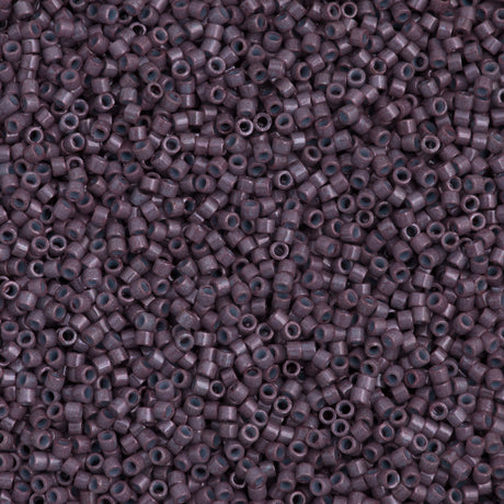 Miyuki Delica Seed Bead 11/0 Opaque Dyed Dark Purple 2-inch Tube DB662