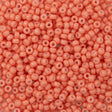 Miyuki Round Seed Bead 15/0 Duracoat Dyed Opaque Dark Salmon 2-inch Tube (4462)
