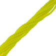 100 Czech Fire Polished 4mm Round Bead Neon Yellow (25121)