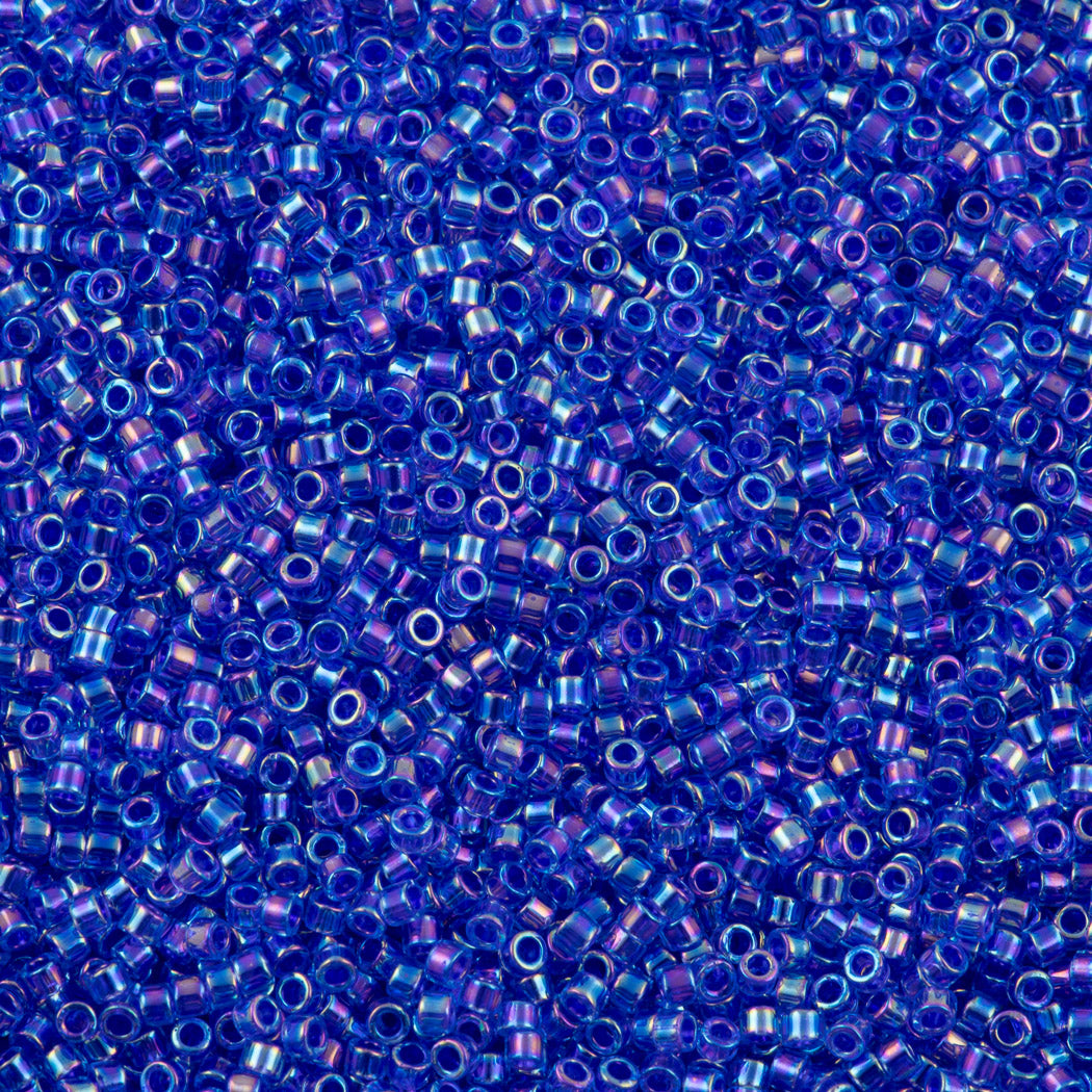 25g Miyuki Delica Seed Bead 11/0 Inside Dyed Color Blue Violet AB DB63
