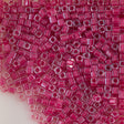 Miyuki 1.8mm Cube Seed Bead Inside Color Lined Rose Luster (2603)