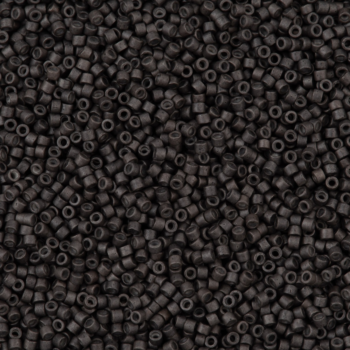 25g Miyuki Delica seed bead 11/0 Galvanized Matte Graphite DB1175