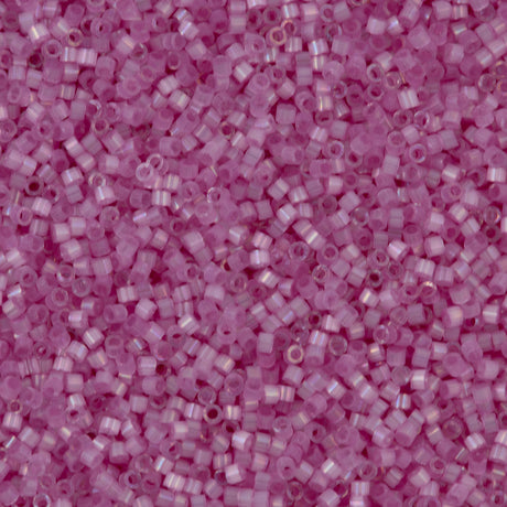 25g Miyuki Delica Seed Bead 11/0 Silk Inside Dyed Orchid AB DB1866