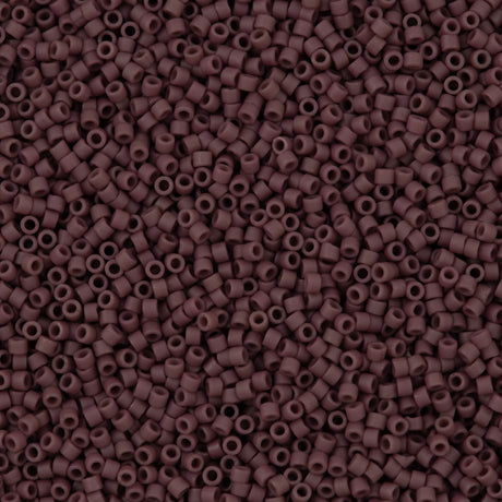 25g Miyuki Delica Seed Bead 11/0 Matte Opaque Glazed Twilight Lavender DB2295