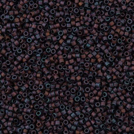 25g Miyuki Delica seed bead 11/0 Matte Metallic Copper DB312