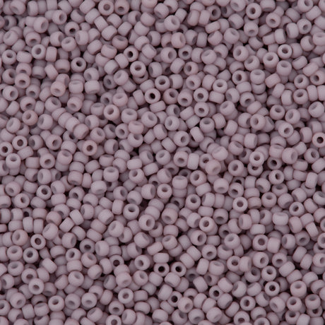 50g Miyuki Round Seed Bead 11/0 Opaque Matte Light Mauve (2025)