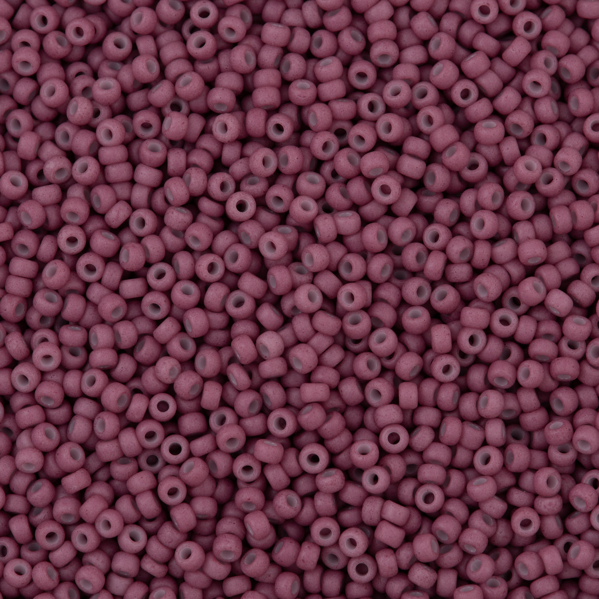 50g Miyuki Round Seed Bead 11/0 Opaque Matte Dyed Old Rose (2046)