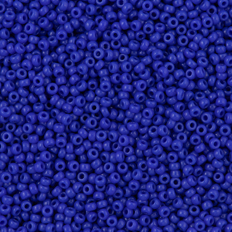 50g Miyuki Round Seed Bead 11/0 Opaque Blue (417)