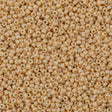 50g Miyuki Round Seed Bead 11/0 Opaque Tan AB (488)
