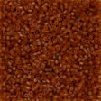 Miyuki Delica Seed Bead 15/0 Transparent Dark Amber DBS709