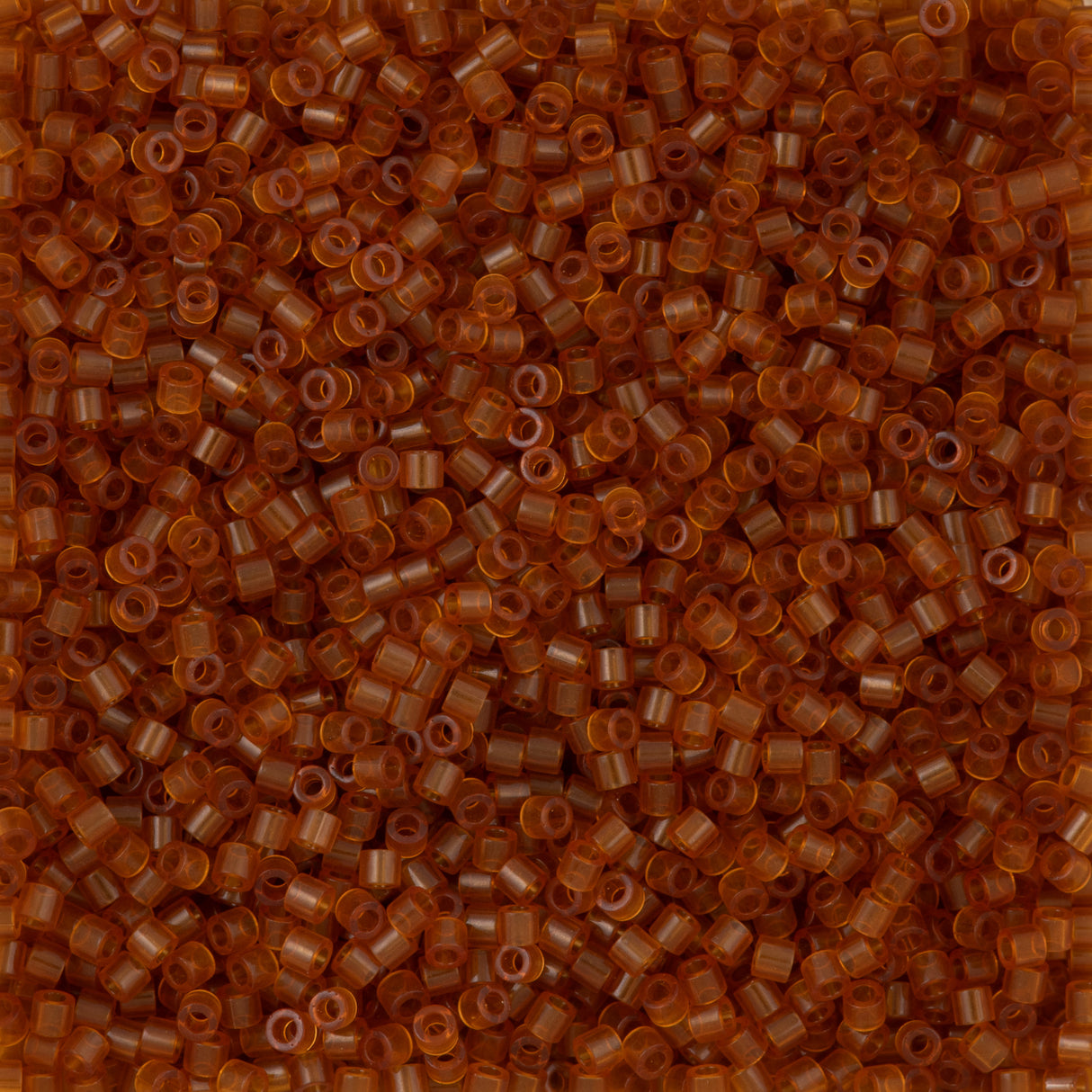 Miyuki Delica Seed Bead 15/0 Transparent Dark Amber DBS709