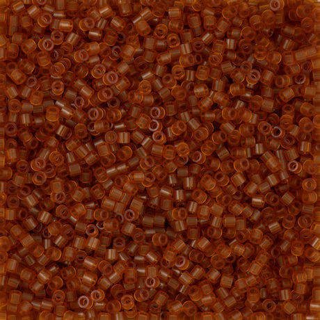 Miyuki Delica Seed Bead 15/0 Transparent Dark Amber DBS709