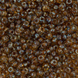 Miyuki Round Seed Bead 6/0 Transparent Saffron Picasso (4501)
