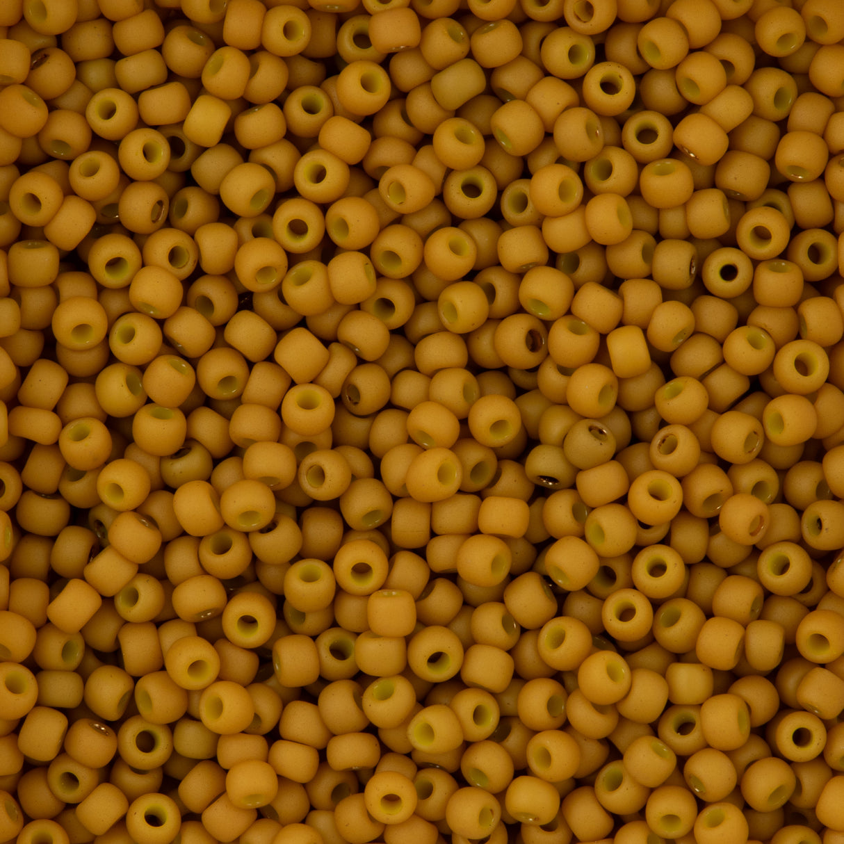 Toho Round Seed Bead 11/0 Opaque Matte Yellow Gold (1623F)