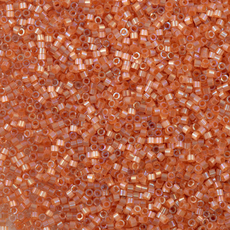 Miyuki Delica Seed Bead 11/0 Silk Inside Dyed Topaz AB 6g Tube DB1864