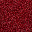 Miyuki Delica Seed Bead 11/0 Opaque Matte Dyed Dark Red 2-inch Tube DB796