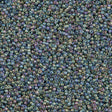 Miyuki Round Seed Bead 15/0 Transparent Gray Luster AB 2-inch Tube (2440)