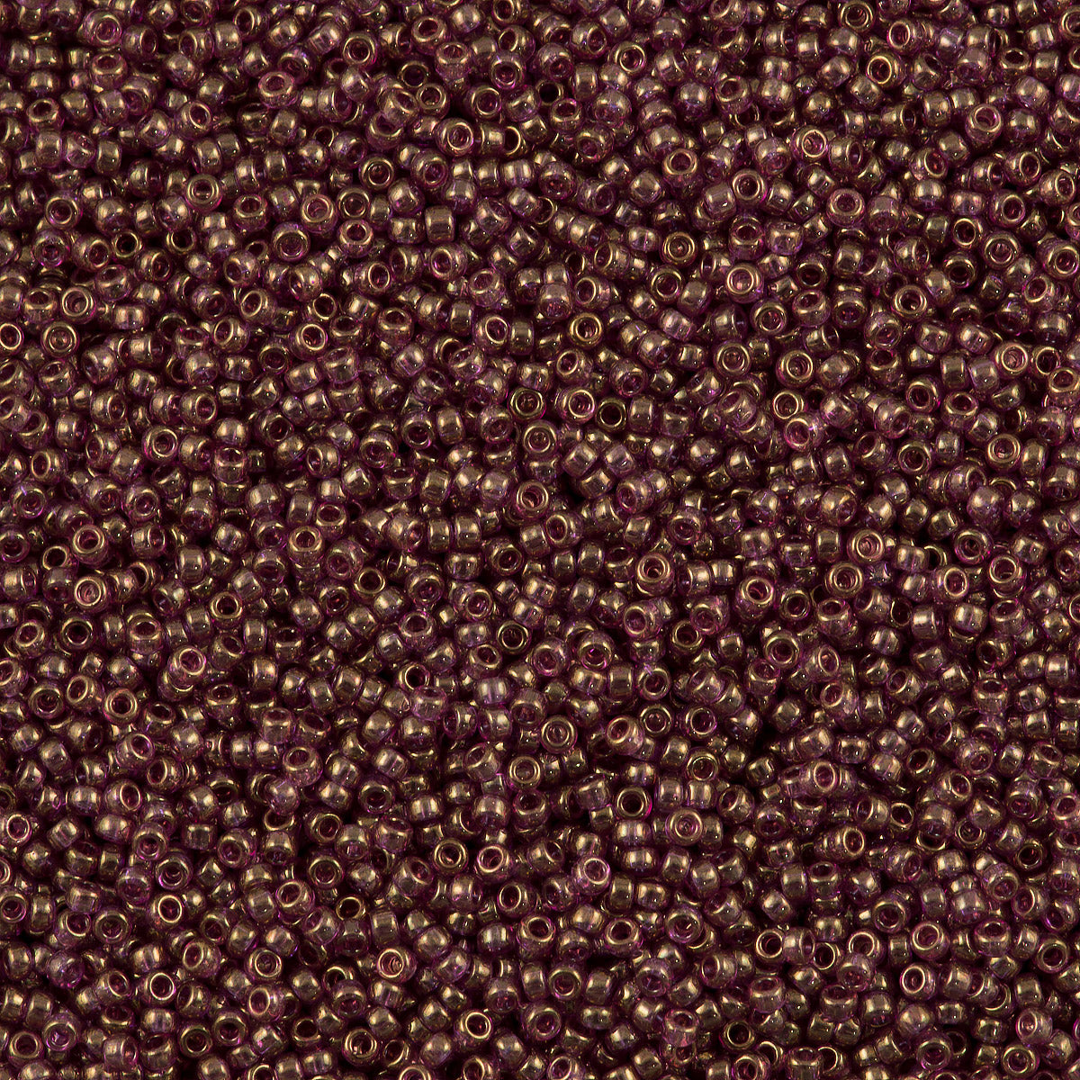 Miyuki Round Seed Bead 15/0 Cinnamon Gold Luster 2-inch Tube (2441)