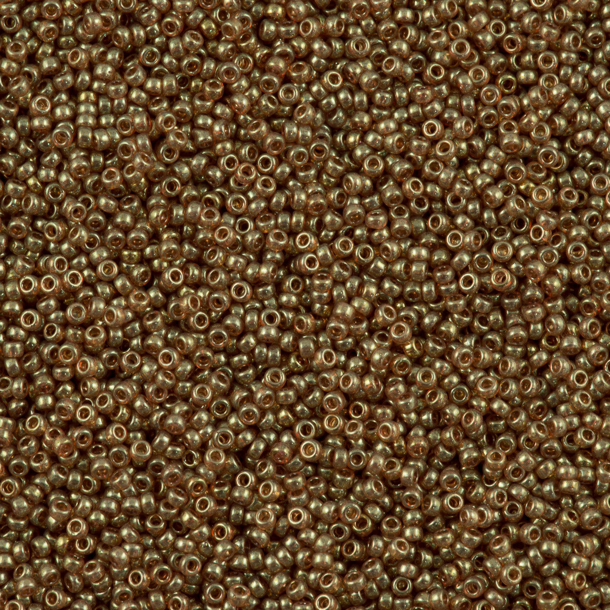Miyuki Round Seed Bead 15/0 Topaz Gold Luster 2-inch Tube (311)
