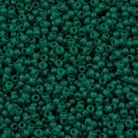 Miyuki Round Seed Bead 8/0 Matte Dark Green 22g Tube (147F)