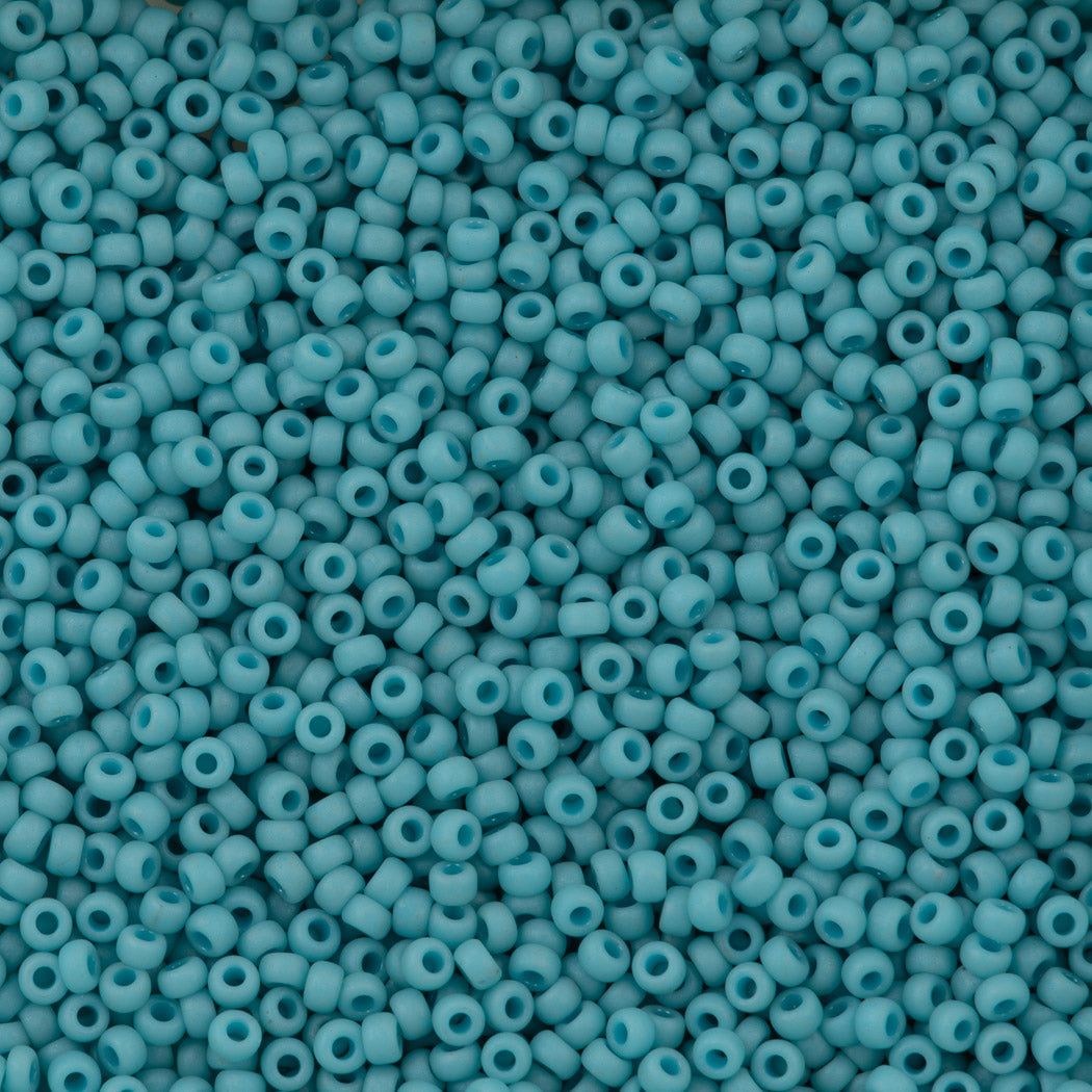 Miyuki Round Seed Bead 11/0 Opaque Matte Seafoam Blue (2029)
