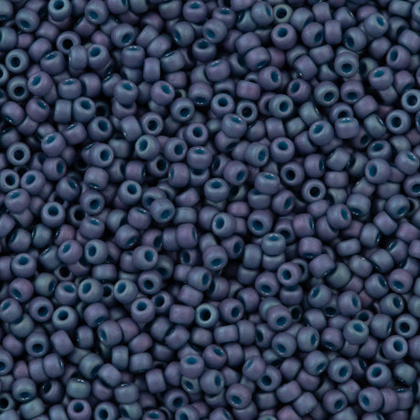 Miyuki Round Seed Bead 8/0 Opaque Matte Blue Lilac (2030)