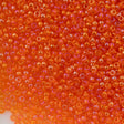Czech Seed Bead 10/0 Transparent Orange Iris (91030)