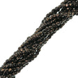 100 Czech Fire Polished 2mm Round Bead Jet Bronze Picasso (23980BT)