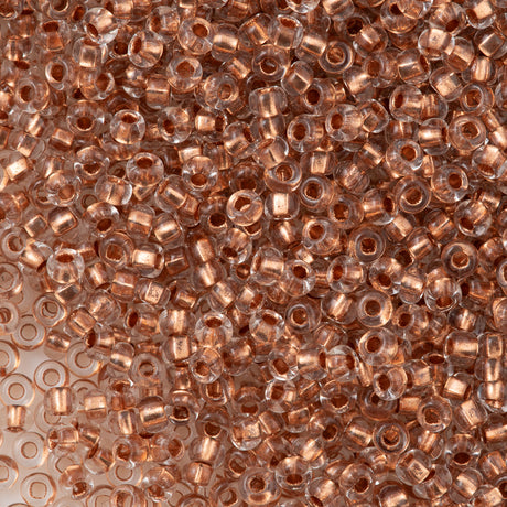 Czech Seed Bead 8/0 Copper Lined Crystal (68105)
