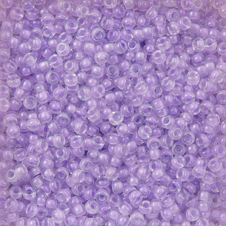 Miyuki Round Seed Bead 11/0 Inside Color Lined Lavender (222)