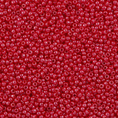 Toho Round Seed Bead 8/0 Opaque Luster Raspberry 2.5-inch tube (125)