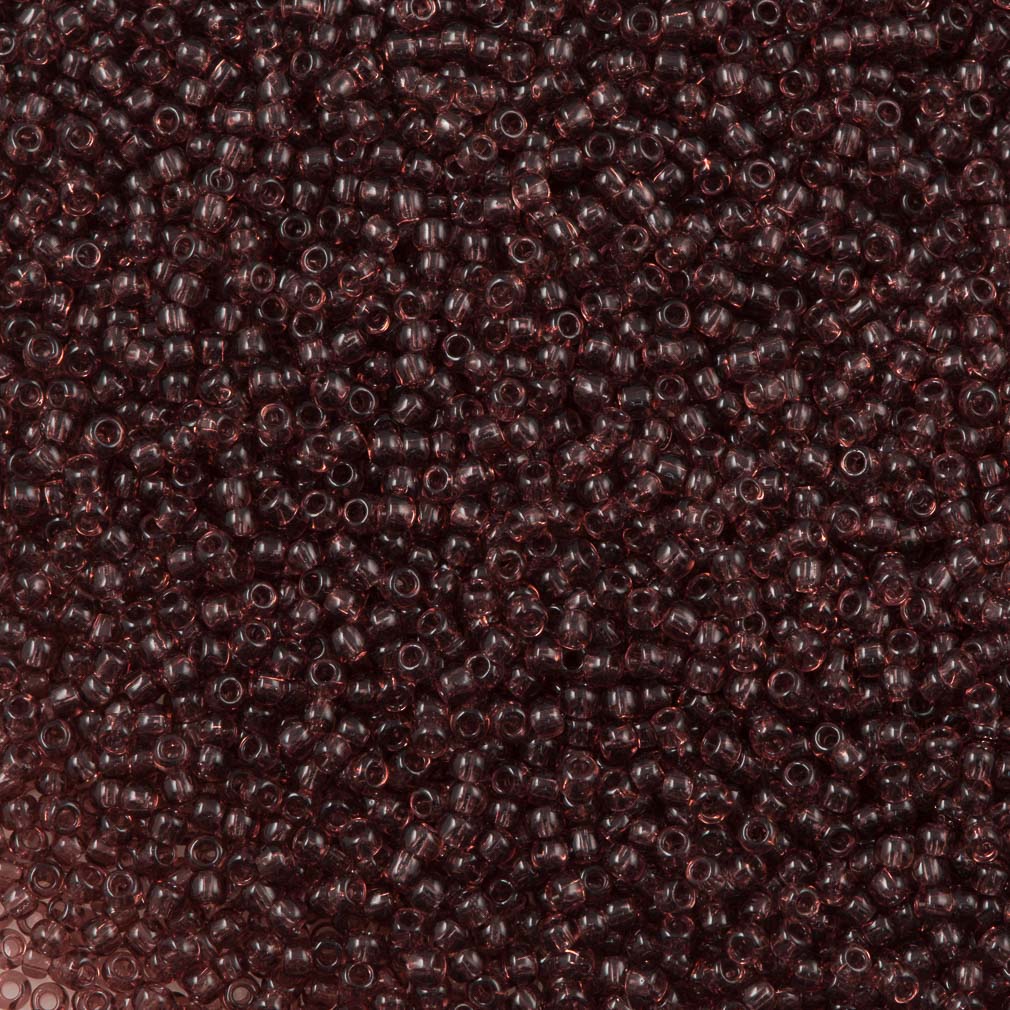 50g Toho Round Seed Bead 8/0 Transparent Medium Amethyst (6B)