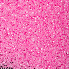 Miyuki Delica Seed Bead 11/0 Ceylon Hot Pink 2-inch Tube DB246