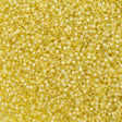 Miyuki Round Seed Bead 11/0 Silver Lined Dyed Pale Yellow 22g Tube (554)