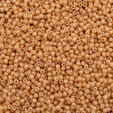 50g Toho Round Seed Bead 8/0 Opaque LusteredDark Beige (123D)