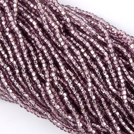 Czech Seed Bead Light Amethyst Silver Lined 1/2 Hank 11/0 (27010)