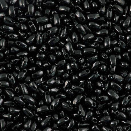 Miyuki Long Drop Seed Bead Opaque Black 10g (401)