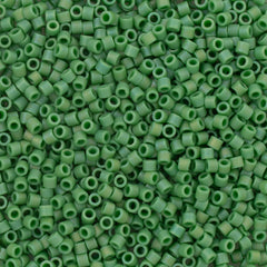 Miyuki Delica Seed Bead 10/0 Matte Transparent Green AB 7g Tube DBM877