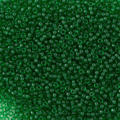 Miyuki Round Seed Bead 11/0 Transparent Green 22g Tube (146)