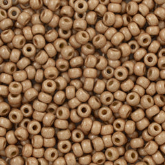 Miyuki Round Seed Bead 6/0 Duracoat Matte Galvanized Champagne 20g Tube (4204F)