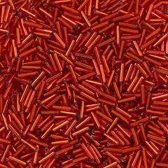 Miyuki 6mm Bugle Bead Silver Lined Red (10)