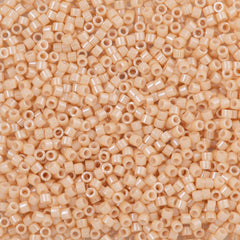 Miyuki Delica Seed Bead 11/0 Opaque Tan Luster 2-inch Tube DB205