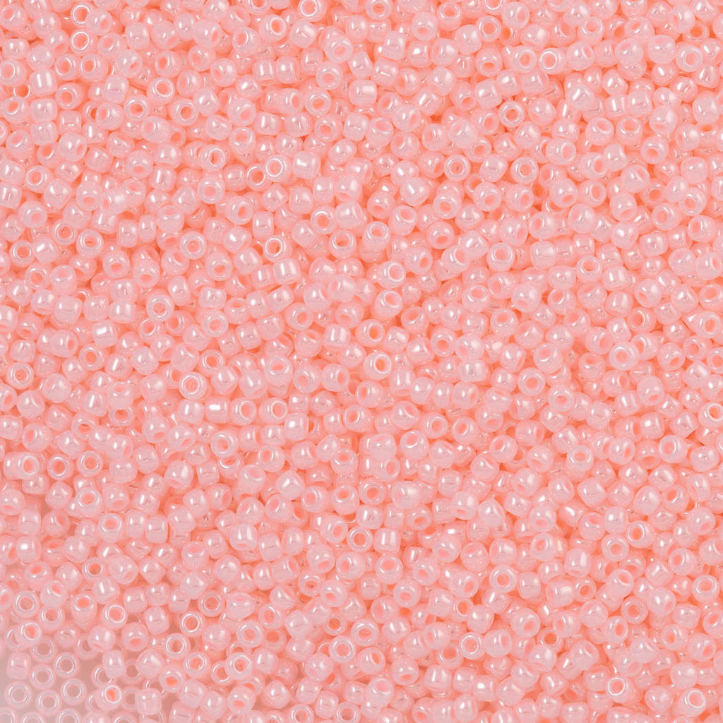 50g Toho Round Seed Bead 11/0 Transparent Baby Pink Ceylon (145)