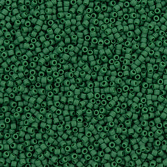 50g Toho Round Seed Bead 11/0 Opaque Matte Forest Green (47HF)